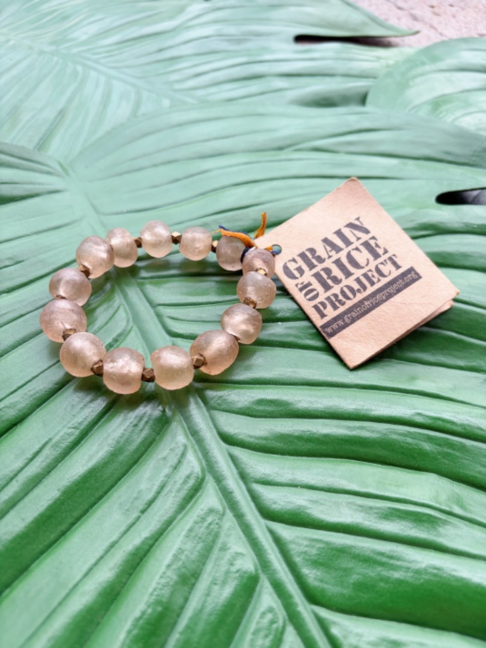 Grain of Rice Project Fair Trade Unity Bracelet - Dusty Rose